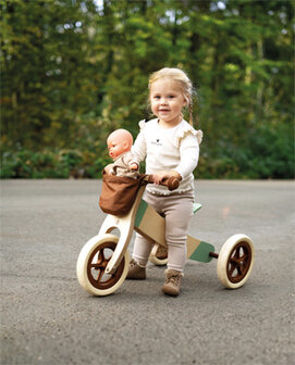 Houten loopfiets - driewieler - Maxi Karamel Bruin