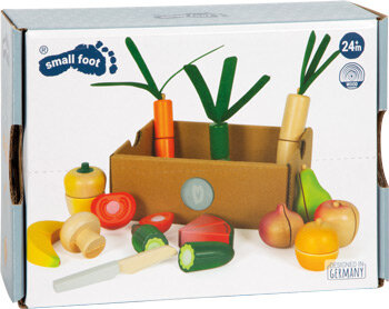 Houten Fruit- en groenteset -  snijdbaar met klittenband
