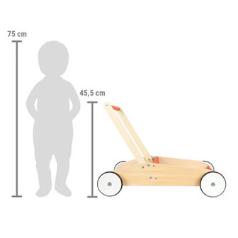 Baby Loopwagen Trolley - Rood