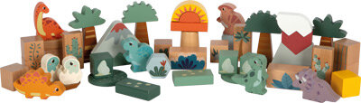 Houten bouwstenen &quot;Dino&quot;