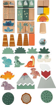 Houten bouwstenen &quot;Dino&quot;