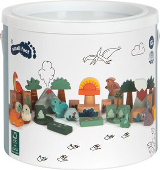 Houten bouwstenen &quot;Dino&quot;