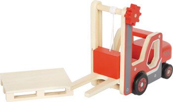 Houten Heftruck met pallet - Werkvoertuig