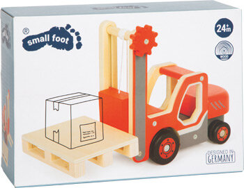 Houten Heftruck met pallet - Werkvoertuig