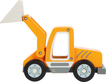 Houten wiellader met shovel - Werkvoertuig