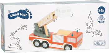 Houten Brandweerwagen met draaiende ladder