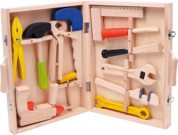 Speelgoed gereedschapskist - 12 stuks gereedschap