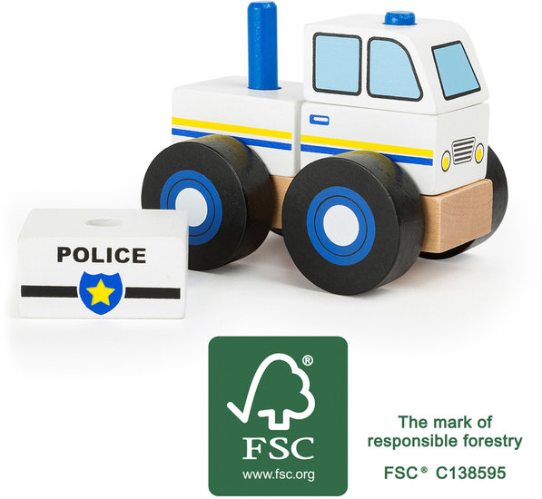 Bouwvoertuig -  Politie auto - FSC