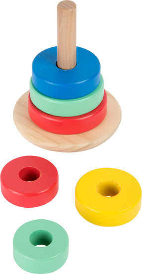 Stapel toren speelgoed - "Move it!" - Multi kleuren - FSC