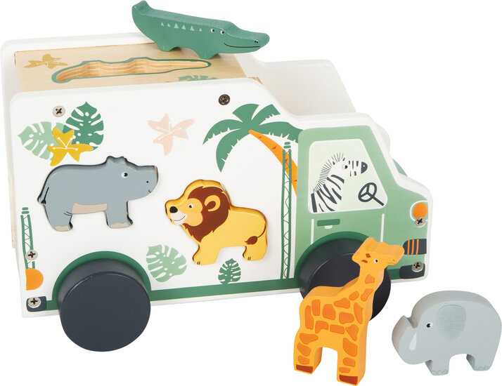 Safari dieren speelgoedwagen