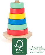 Stapel toren speelgoed - &quot;Move it!&quot; - Multi kleuren - FSC