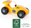 De gele race auto - FSC De gele race auto - FSC