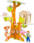 Boomhut met buigzame poppen Boomhut met buigzame poppen