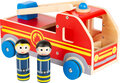 Houten brandweer auto XL - Rood Houten brandweer auto XL - Rood