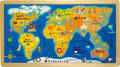 Frame Puzzel "Wereldkaart"