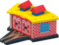 Garage voor locomotief - spoorwegen Garage voor locomotief - spoorwegen