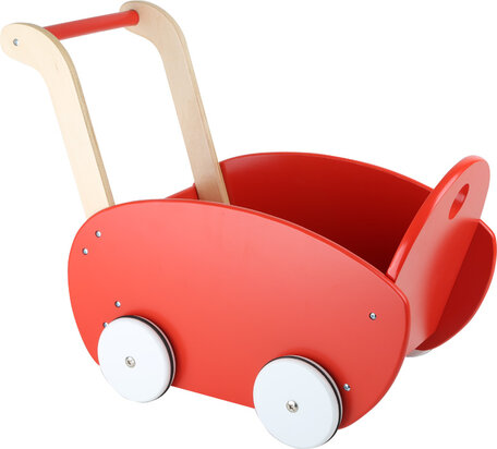 Poppenwagen rood