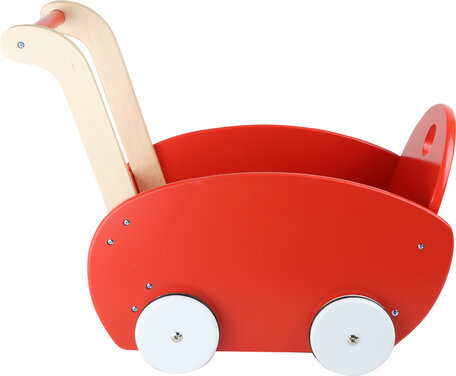 Poppenwagen rood