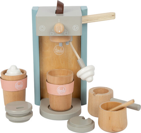 Houten koffiemachine set ''Tasty''