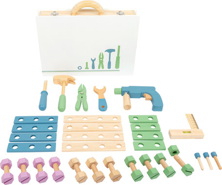 Houten speelgoed toolbox - Nordic
