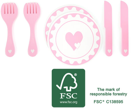 Bord en bestek speelset - FSC