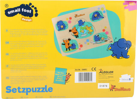 Puzzel met olifant en de muis