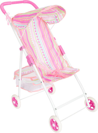 Poppenwagen/Buggy - Roze - lichtgewicht