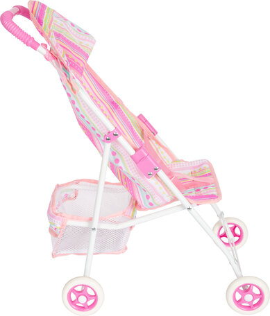 Poppenwagen/Buggy - Roze - lichtgewicht