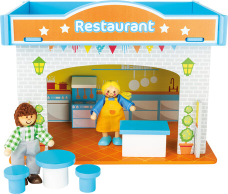 Speelhuis restaurant met accessoires