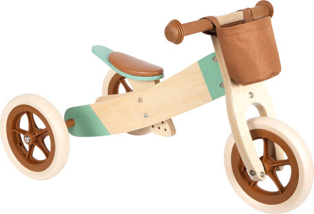 Houten loopfiets - driewieler - Maxi Karamel Bruin