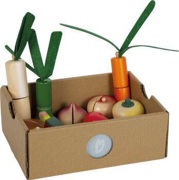 Houten Fruit- en groenteset -  snijdbaar met klittenband