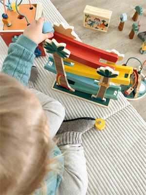 Houten bouwstenen 