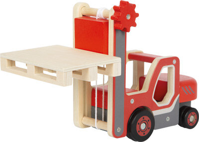 Houten Heftruck met pallet - Werkvoertuig