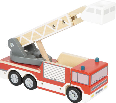 Houten Brandweerwagen met draaiende ladder