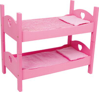 Poppen stapelbed roze
